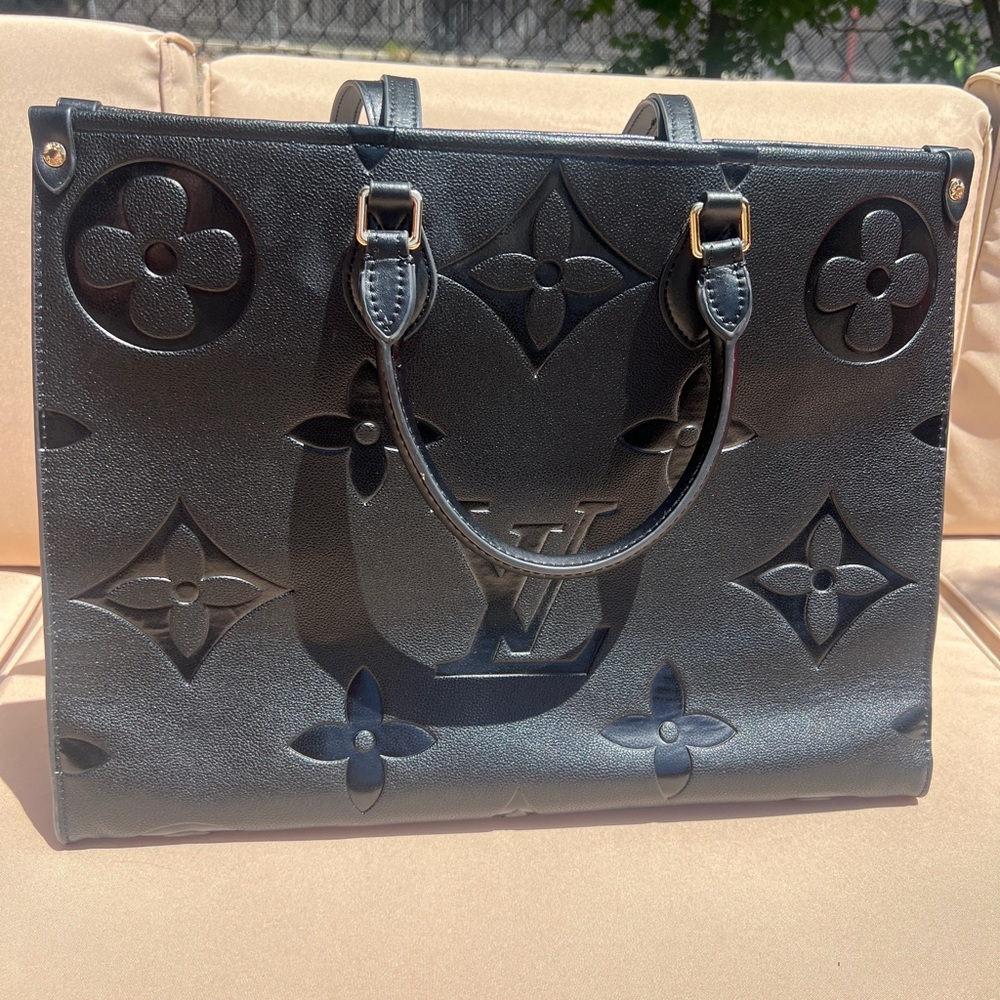 Large Sleek Black Tote